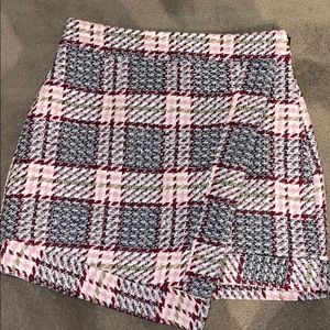 Forever 21 Short Black/Multi colored Skirt